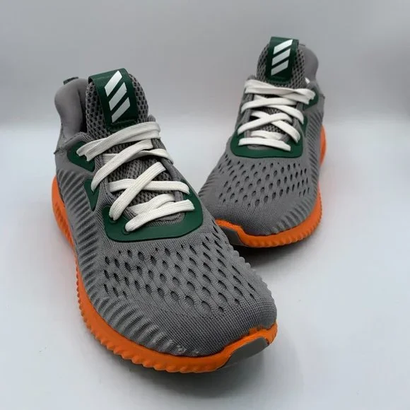 adidas | Shoes | Adidas Alphabounce Em Grey Sneakers Size 45  Greyorangeblackgreen | Poshmark